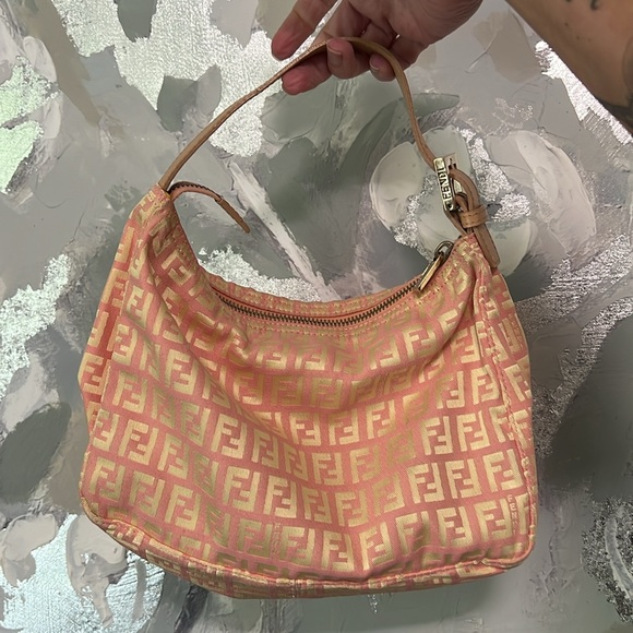 Fendi Handbags - Authentic Fendi Zucchino Mini Pochette